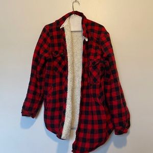 Zara Sherpa-lined Flannel
